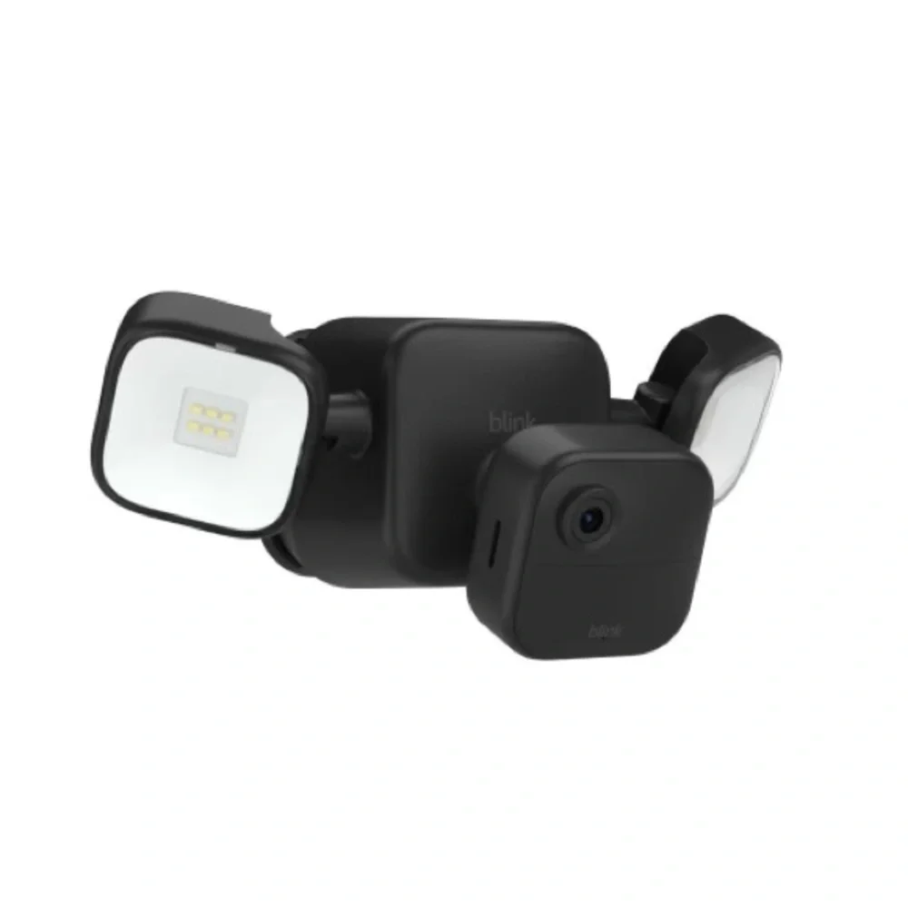 Blink Black Outdoor Security Camera with LED Lights